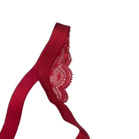 Passionata By Chantelle Red T-Shirt Bra With Lace Detail & Underwire - Picture 3 of 5